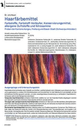 Haarfärbemittel Dr. Urs Hauri - beim Kantonalen Laboratorium