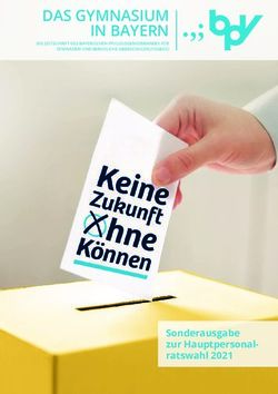 DAS GYMNASIUM IN BAYERN - Sonderausgabe zur Hauptpersonal-ratswahl 2021