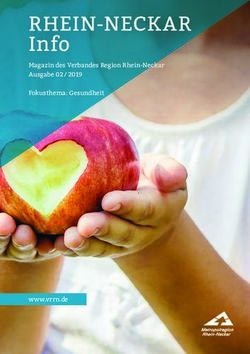RHEIN-NECKAR Info Magazin des Verbandes Region Rhein-Neckar Ausgabe 02 / 2019 Fokusthema: Gesundheit - www.vrrn.de
