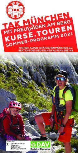 SOMMER-PROGRAMM 2021 - dav-tak.de