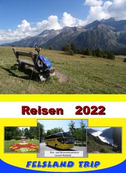 Reisen 2022 Bus- und Reiseunternehmen Gerald Hohlfeld - Felsland Trip