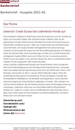 Bankenbrief Bankenbrief - Ausgabe 2021-45 - Das Thema Greensill: Credit Suisse l&ouml;st Lieferketten-Fonds auf - Bundesverband deutscher ...