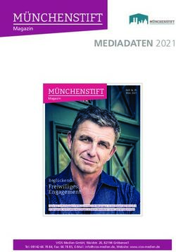 MEDIADATEN 2021 M&Uuml;NCHENSTIFT - Freiwilliges Engagement