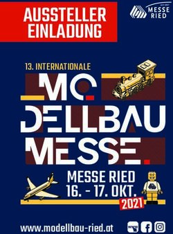 AUSSTELLER EINLADUNG - MESSE RIED 16 - OKT - Modellbaumesse