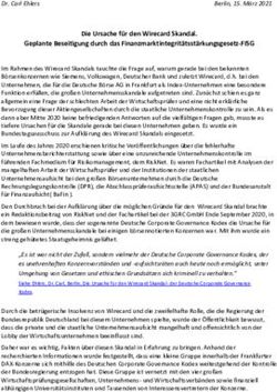 Die Ursache f&uuml;r den Wirecard Skandal. Geplante Beseitigung durch das Finanzmarktintegrit&auml;tsst&auml;rkungsgesetz-FISG