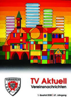 TV Aktuell Vereinsnachrichten - Quartal 2020 I 67. Jahrgang - TV Lahr