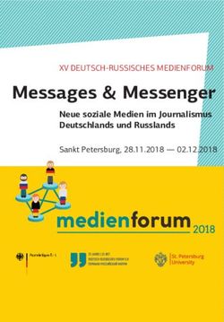 Messages & Messenger Neue soziale Medien im Journalismus Deutschlands und Russlands - Deutsch-Russisches Forum eV