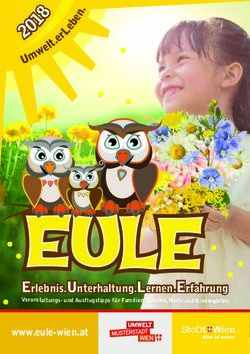 2018 Erlebnis. Unterhaltung. Lernen. Erfahrung www.eule-wien.at - EULE Wien
