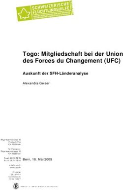 Togo: Mitgliedschaft bei der Union des Forces du Changement (UFC) - Auskunft der SFH-Länderanalyse