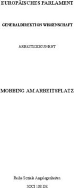 EUROP ISCHES PARLAMENT - MOBBING AM ARBEITSPLATZ GENERALDIREKTION WISSENSCHAFT ARBEITSDOKUMENT