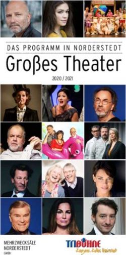 Großes Theater DAS PROGRAMM IN NORDERSTEDT 2020 / 2021 - MEHRZWECKSÄLE NORDERSTEDT - TriBühne