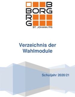 Verzeichnis der Wahlmodule - Schuljahr 2020/21