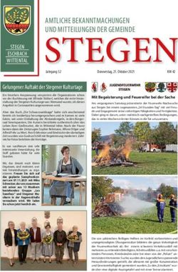 STEGEN AMTLICHE BEKANNTMACHUNGEN - AMTLICHE ...