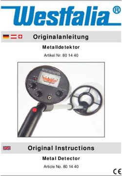 Originalanleitung - Original Instructions - Metalldetektor Artikel Nr. 80 14 40