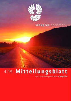 Sch&uuml;pfen berichtet - der Einwohnergemeinde Sch&uuml;pfen - Gemeinde Sch&uuml;pfen