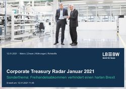 Corporate Treasury Radar Januar 2021 - Sonderthema: Freihandelsabkommen verhindert einen harten Brexit Erstellt am: 12.01.2021 11:46 - Die LBBW