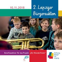 Leipziger Bürgerauktion 11. 2018 - Benefizauktion für das Projekt "Die Wunderf inder" - Stiftung Bürger für Leipzig