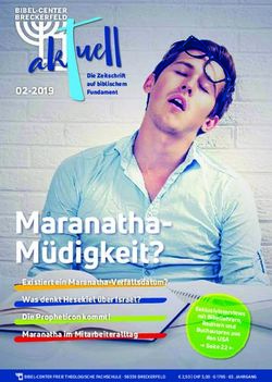 Maranatha-M&uuml;digkeit? 02-2019 - Bibel-Center