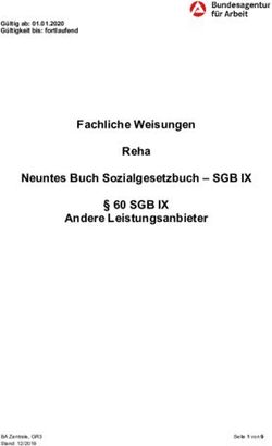 Fachliche Weisungen Reha Neuntes Buch Sozialgesetzbuch - SGB IX - 60 SGB IX Andere Leistungsanbieter - G&uuml;ltig ab: 01.01.2020 G&uuml;ltigkeit bis: ...