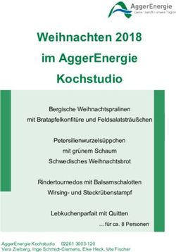 Weihnachten 2018 im AggerEnergie Kochstudio