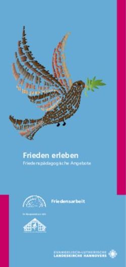 Frieden erleben Friedensarbeit - Antikriegshaus Sievershausen