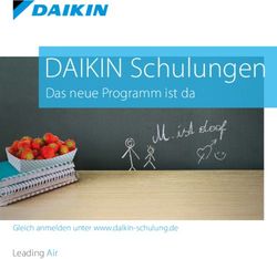 DAIKIN Schulungen Das neue Programm ist da - Leading Air