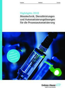 Highlights 2018 Messtechnik, Dienstleistungen und Automatisierungslösungen für die Prozessautomatisierung Endress+Hauser