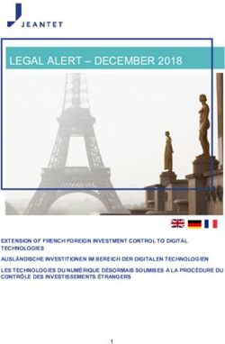 LEGAL ALERT - DECEMBER 2018 - Jeantet