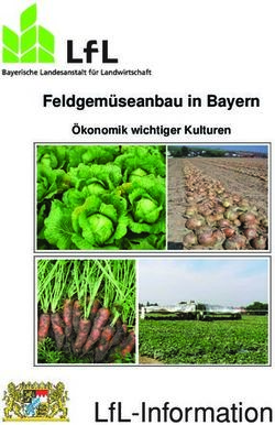 LFL-INFORMATION - FELDGEM&Uuml;SEANBAU IN BAYERN &Ouml;KONOMIK WICHTIGER KULTUREN