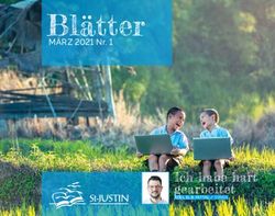 Blätter MÄRZ 2021 Nr. 1 - Ich habe hart gearbeitet - St-Justin