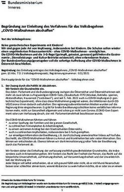 Begr&uuml;ndung zur Einleitung des Verfahrens f&uuml;r das Volksbegehren "COVID-Ma&szlig;nahmen abschaffen"