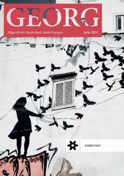 MAGAZIN DER HOCHSCHULE SANKT GEORGEN - SOSE 2021 - ENDLICH FREI?