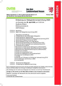 Einladung zur Delegiertenversammlung 2020 - am Samstag, den 25. April 2020, um 10.00 Uhr Stadthalle Wetzlar Br&uuml;hlsbachstra&szlig;e 2b 35578 Wetzlar - LV ...