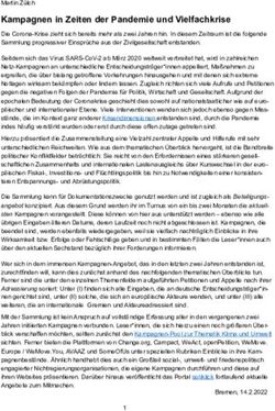 Kampagnen in Zeiten der Pandemie und Vielfachkrise