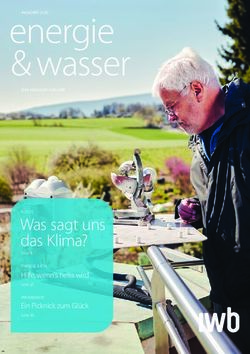 Energie & wasser - Was sagt uns das Klima? Hilfe, wenn's heiss wird Ein Picknick zum Gl&uuml;ck - IWB