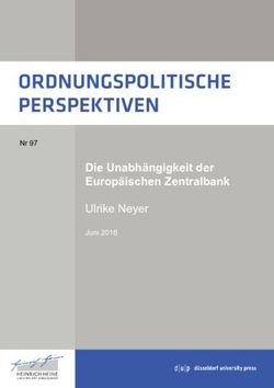 Die Unabh&auml;ngigkeit der Europ&auml;ischen Zentralbank - Ulrike Neyer Nr 97 - DICE