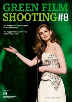 Green Film ShootinG#8 - Das magazin f&uuml;r nachhaltigkeit im medienbereich The magazine for sustainability in the media world