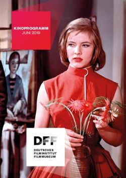 KINOPROGRAMM JUNI 2019 - DEUTSCHES FILMINSTITUT FILMMUSEUM - Deutsches Filmmuseum
