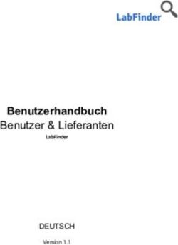 Benutzerhandbuch Benutzer & Lieferanten - DEUTSCH - LabFinder.ch