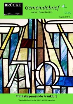 Gemeindebrief - Trinitatisgemeinde Frankfurt - August - November 2021 - Evangelisch-Lutherische Trinitatisgemeinde ...