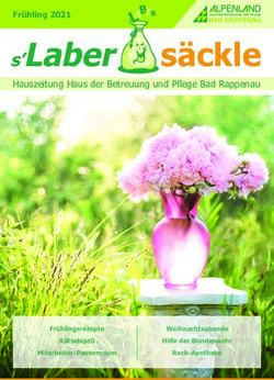 S'Laber s&auml;ckle Fr&uuml;hling 2021 - Hauszeitung Haus der Betreuung und Pflege Bad Rappenau - Alpenland Pflege- und ...