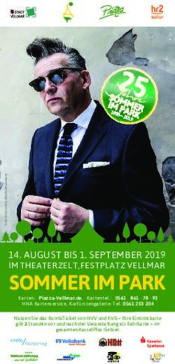 SOMMER IM PARK 14. AUGUST BIS 1. SEPTEMBER 2019 IM THEATERZELT, FESTPLATZ VELLMAR - Piazza Vellmar