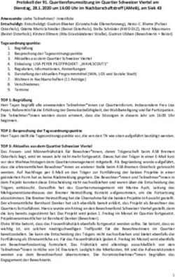 PROTOKOLL DER 91. QUARTIERSFORUMSSITZUNG IM QUARTIER SCHWEIZER VIERTEL AM DIENSTAG, 28.1.2020 UM 16:00 UHR IM NACHBARSCHAFTSTREFF (AMEB), AM SIEK 43