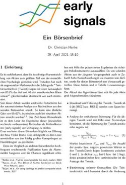 Ein B&ouml;rsenbrief - early signals