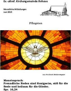 Ev.-altref. Kirchengemeinde Ihrhove - Monatliche Mitteilungen Juni 2019 Pfingsten - altreformiert-ihrhove.de