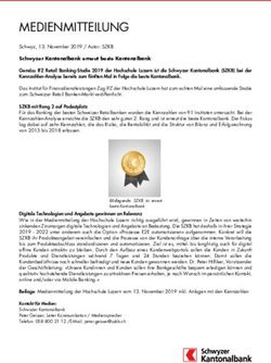 MEDIENMITTEILUNG - Schwyzer ...