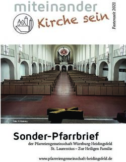 Kirche sein - Sonder-Pfarrbrief