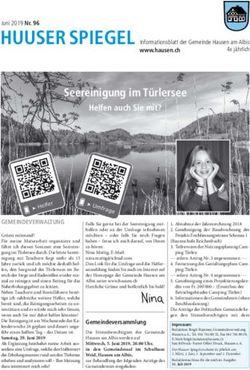 Seereinigung im T&uuml;rlersee - HUUSER SPIEGEL Informationsblatt der Gemeinde Hausen am Albis