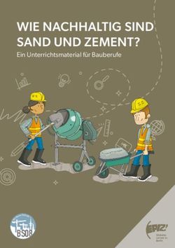 WIE NACHHALTIG SIND SAND UND ZEMENT? - Ein Unterrichtsmaterial f&uuml;r Bauberufe - Portal Globales Lernen