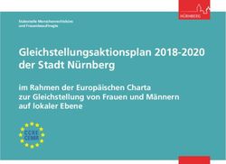 Gleichstellungsaktionsplan 2018-2020 der Stadt Nürnberg - im Rahmen der Europäischen Charta zur Gleichstellung von Frauen und Männern auf lokaler ...